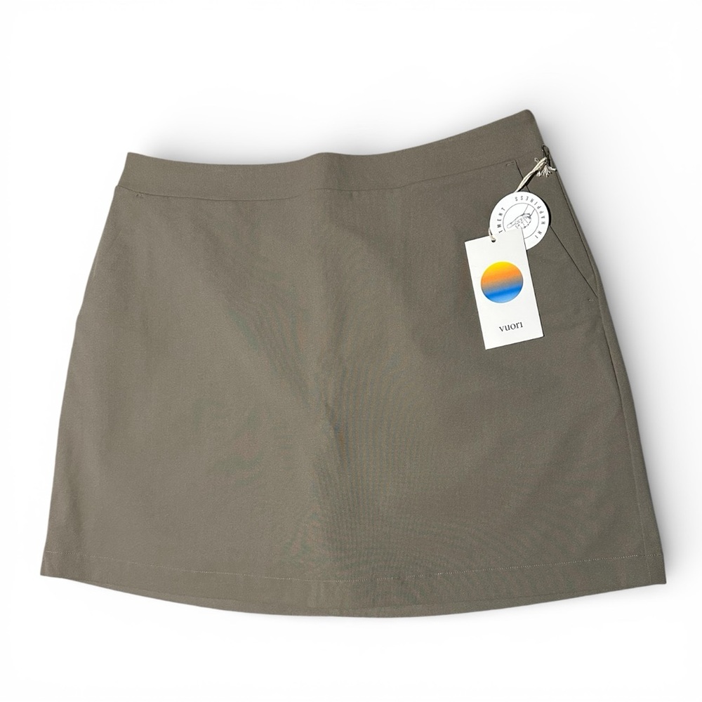 NWT Vuori Taupe Meta Skirt Size L - Picture 3 of 7